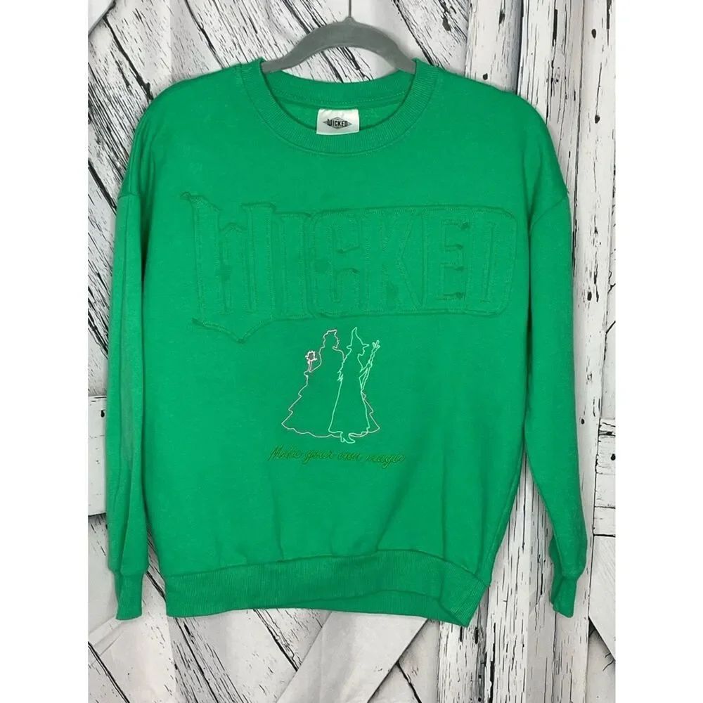 Wicked Green Sweatshirt 3D Graphic XS